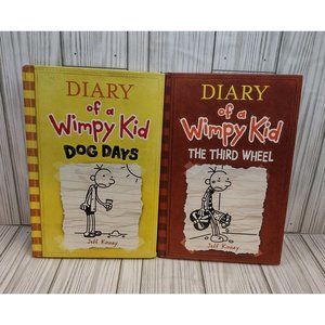 Diary of a wimpy kid lot of 2 hardback books